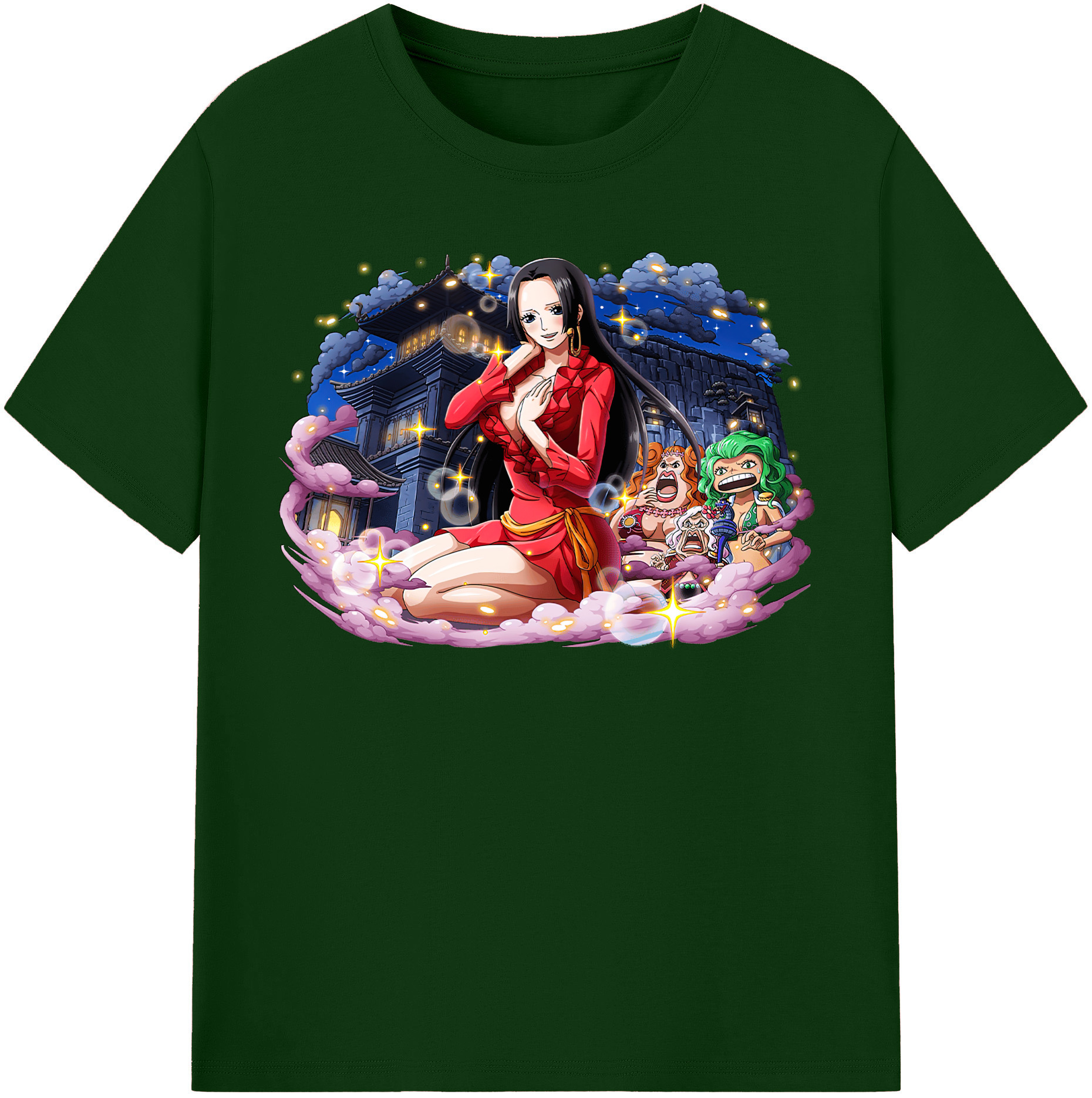 ワンピース ボア・ハンコック ONE PIECE Boa·Hancock 綿100％半袖Tシャツ（フロントプリント）